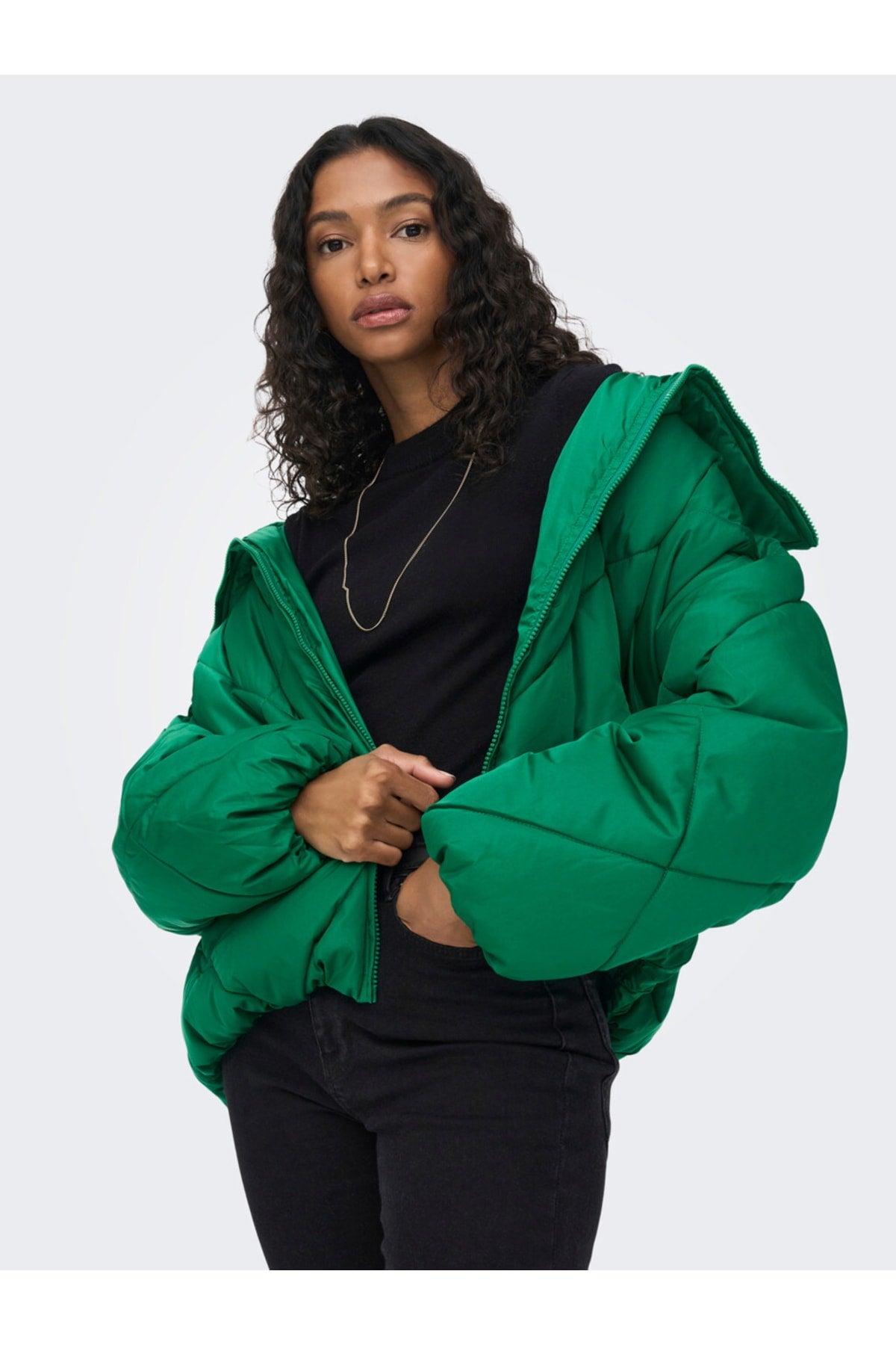 Green Women's Coat 15242558 - Swordslife