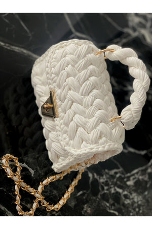 Combed Peanut Pattern Knitted Women'S Bag