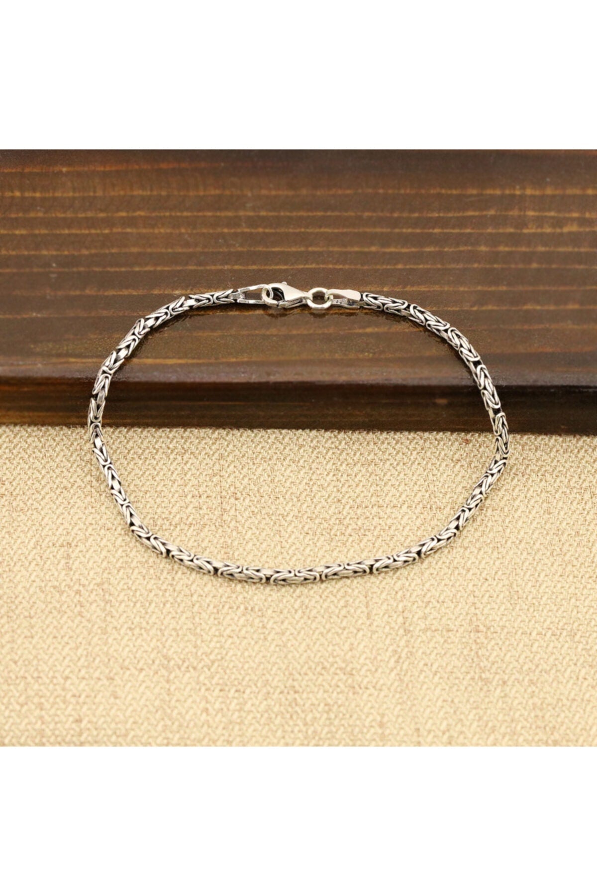 925 Sterling Silver Men'S King Chain Bracelet