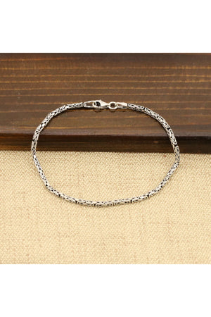 925 Sterling Silver Men'S King Chain Bracelet