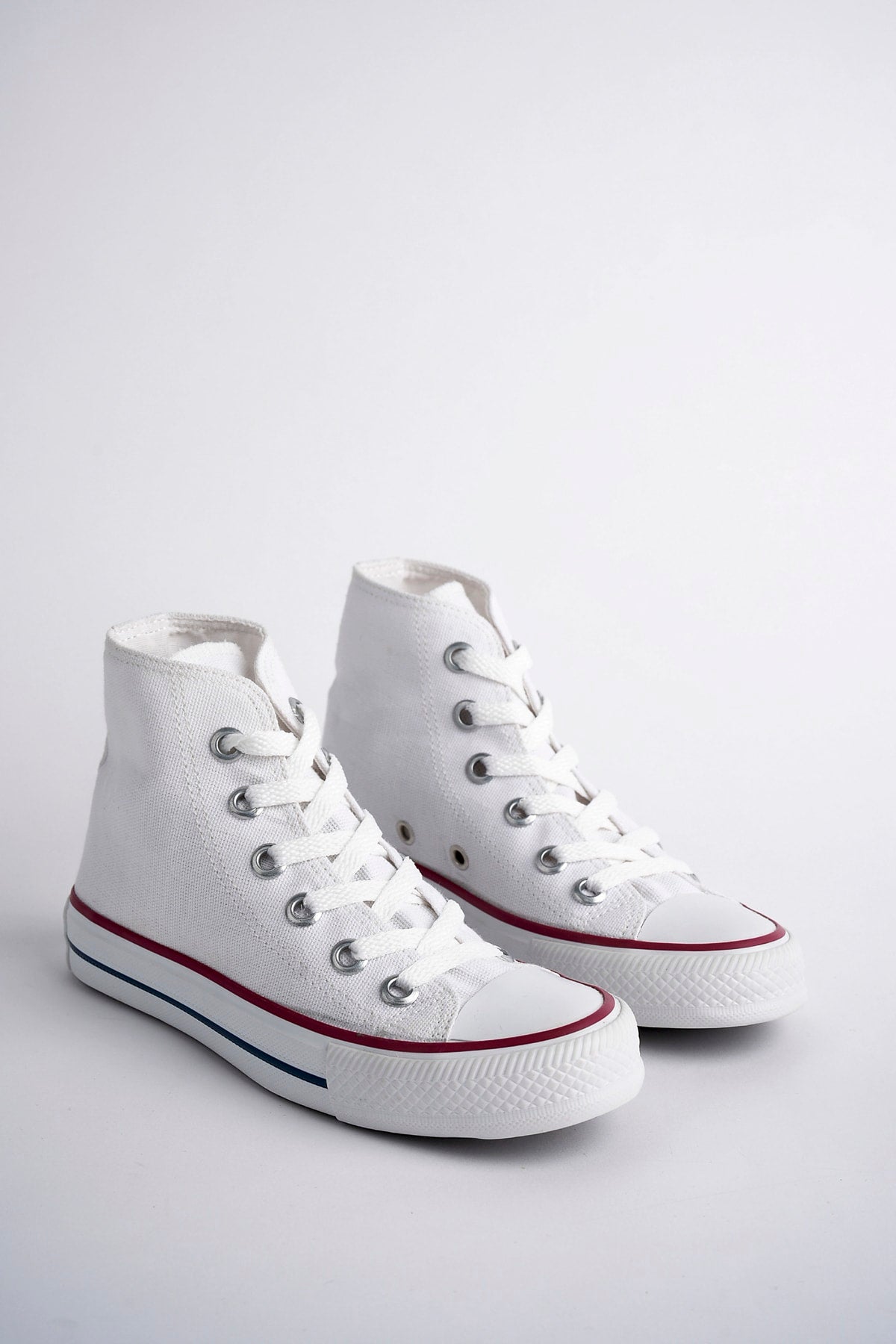 Convr Linen High Tops Kids Shoes.