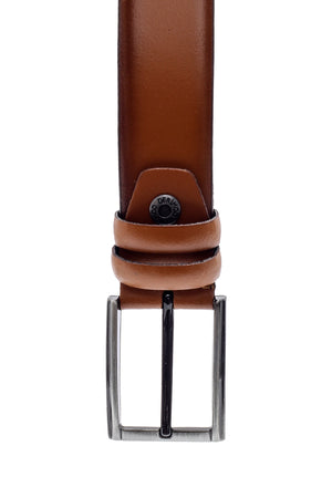 Men'S Brown Leather Belt