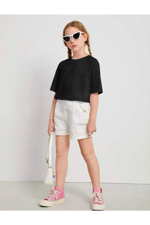 Pink Girl Back Mushroom Printed T-Shirt