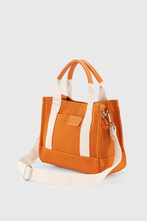 Women'S Orange Canvas Tote Bag 232
