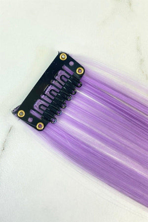 Women's Purple Side Snap Hairpiece 50 cm - Swordslife