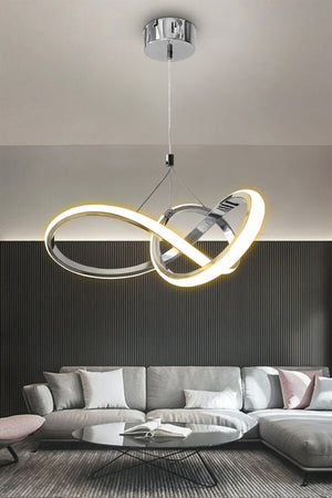 3 Color Controlled Dimmer Chrome Modern Pendant Lamp Led Chandelier 4 Modes