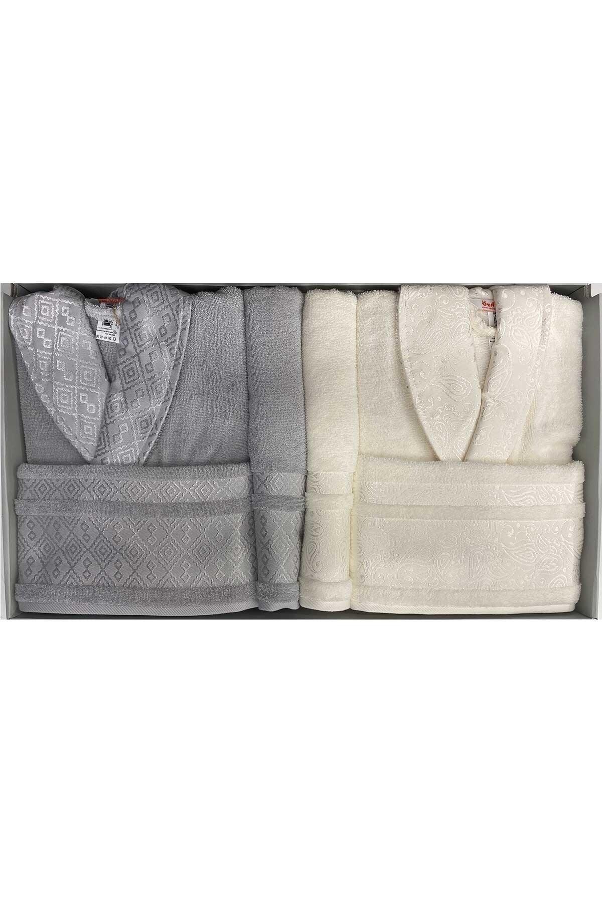 Dory Family Bathrobe Set Cream-gray - Swordslife