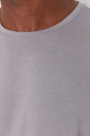 Gray Men'S Basic Regular/Normal Fit Crew Neck Short Sleeved T-Shirt Tmnss22Ts0271