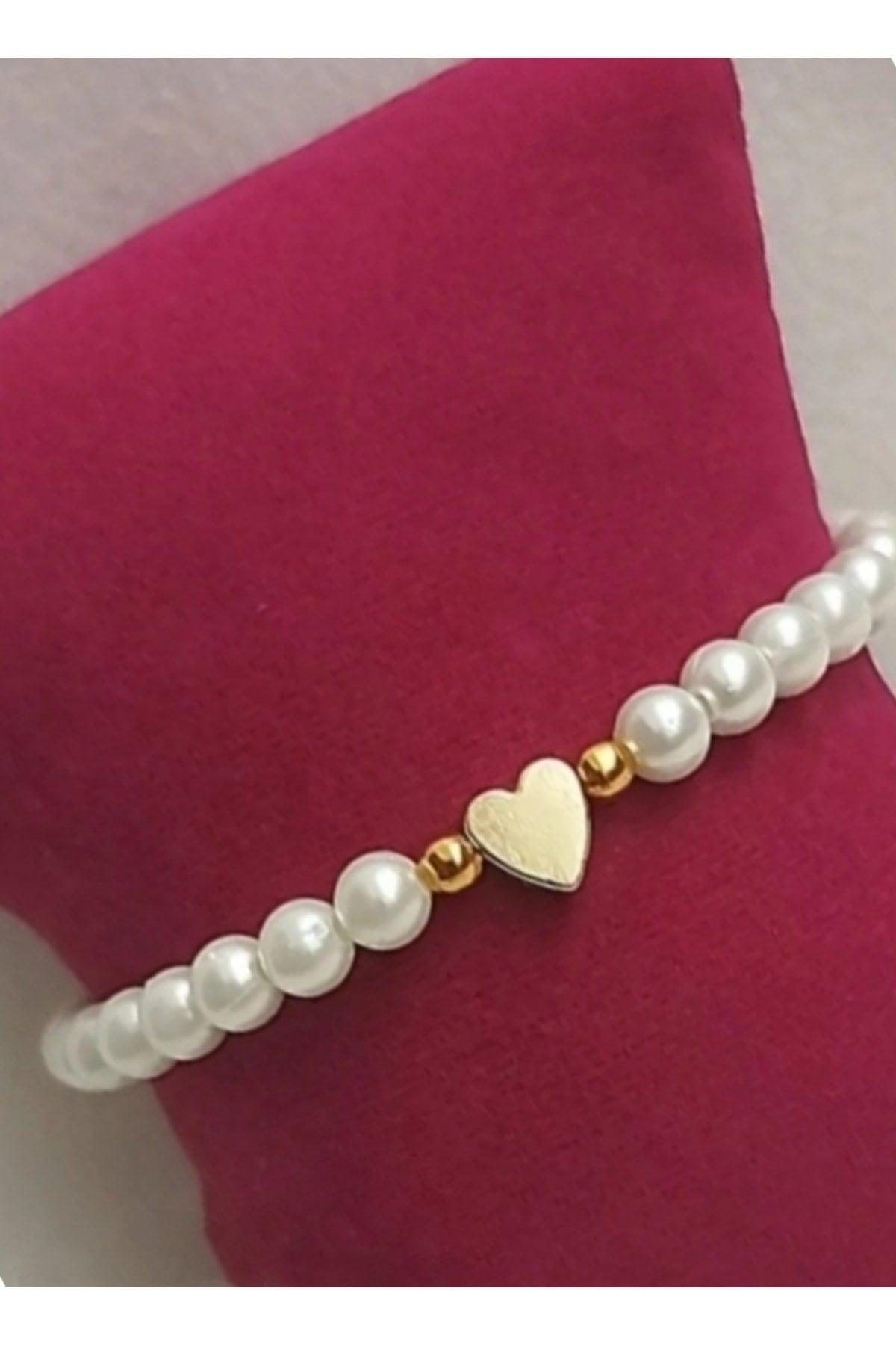 Women's Pearl Heart Bracelet - Swordslife