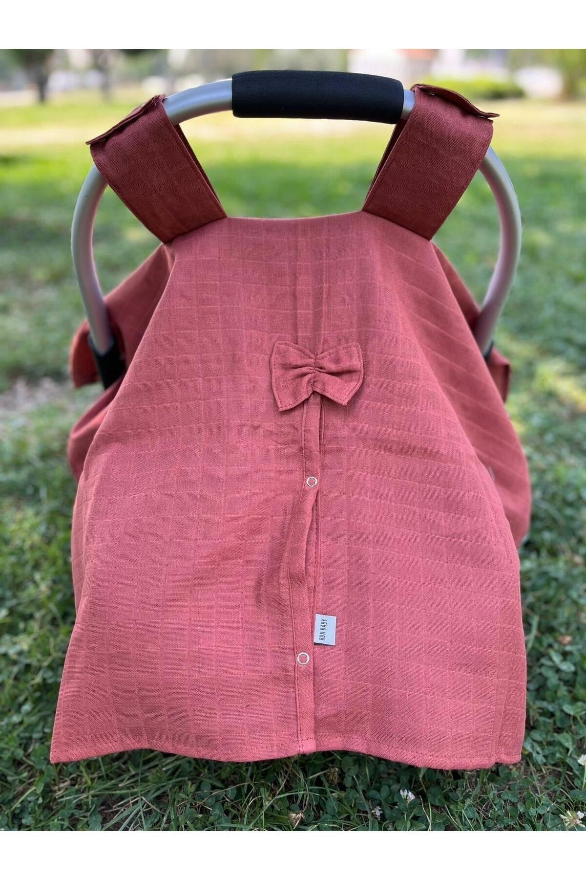 Run Baby Muslin Fabric Pushchair Cover (Tile) 75X100Cm