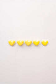 Handmade Concrete Fridge Magnet - Heart 5-Pack - Swordslife
