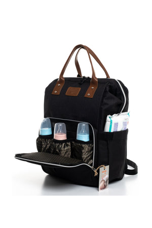 Luxus Stain Resistant Waterproof Thermal Compartment Mother Baby Care Backpack And 2 Pcs 0-3 Months Body Set