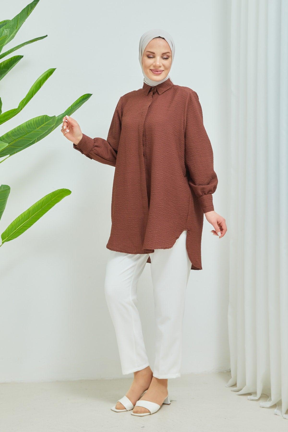 Women's Hijab Oversize See-through Shirt - Swordslife