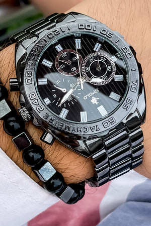 Steel Band Men'S Wristwatch Waterproof