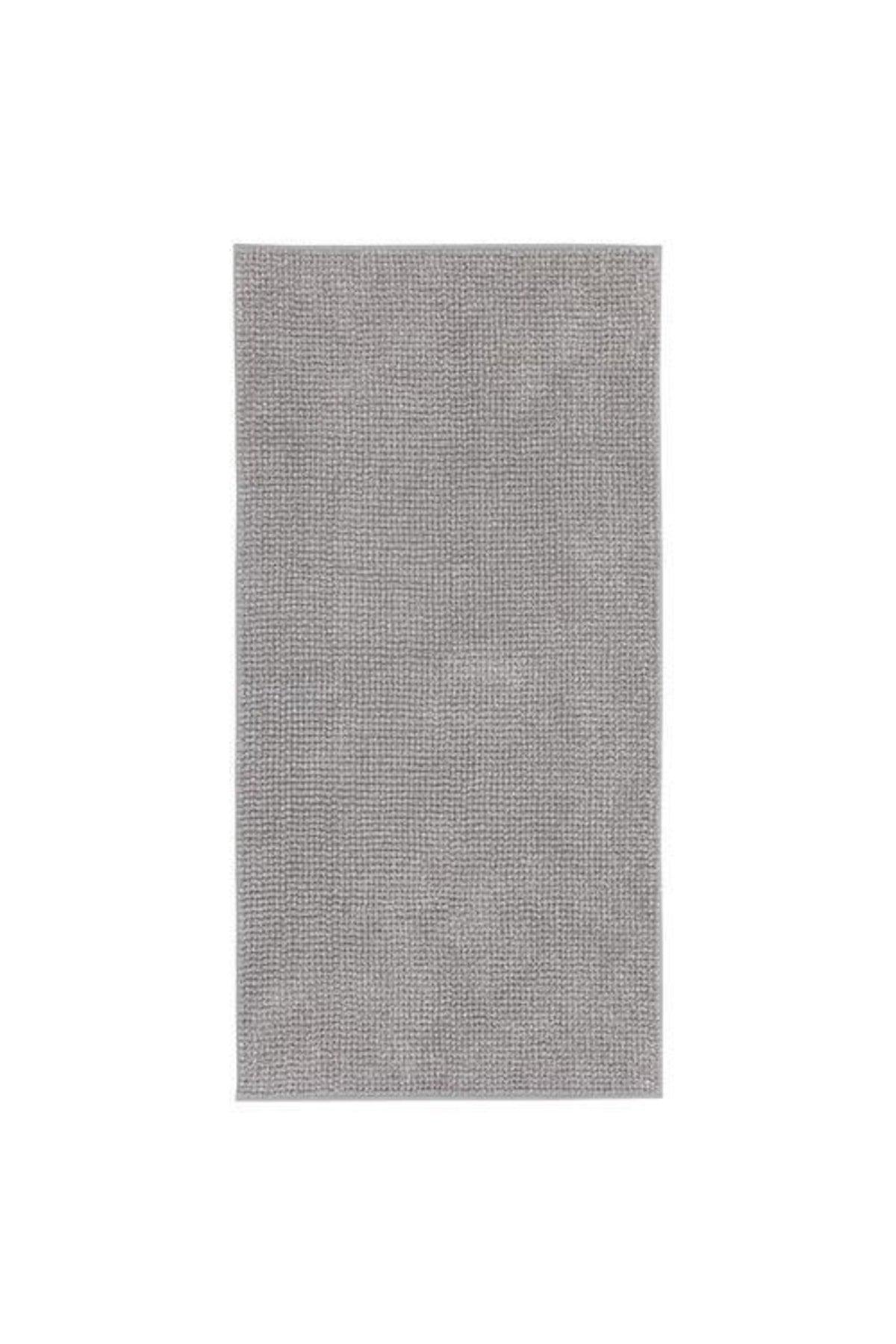 Microfiber Bath Mat Light Gray Color 60x120 Cm Meridyendukkan Soft Bathroom Rug Ultra Absorbent - Swordslife