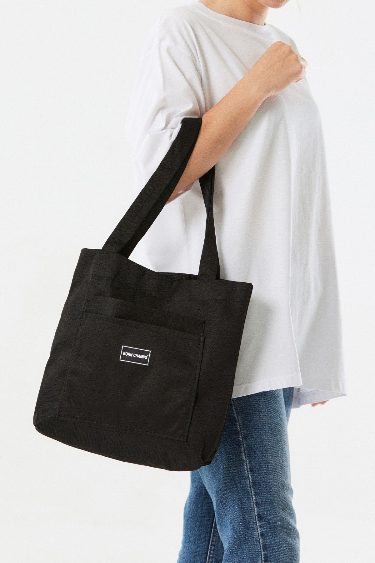 Cloth Handbag With Pocket