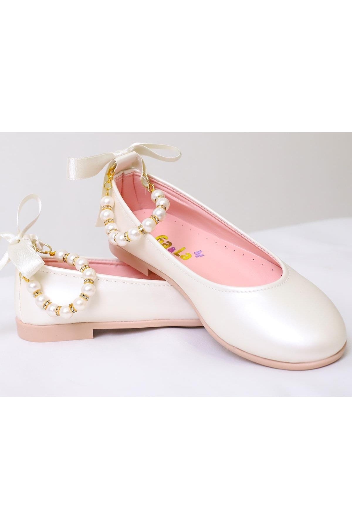 Pearl Ankle Girls Baby Flats