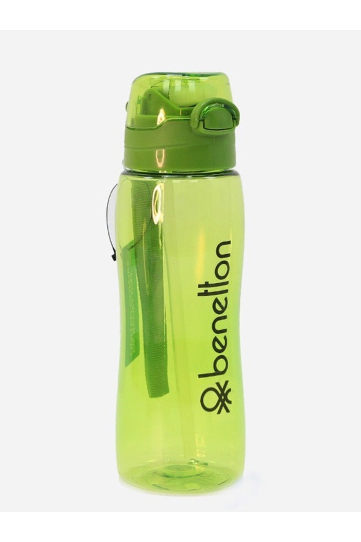 United Colors Of Benetton Automatic Water Bottle With Lid Green