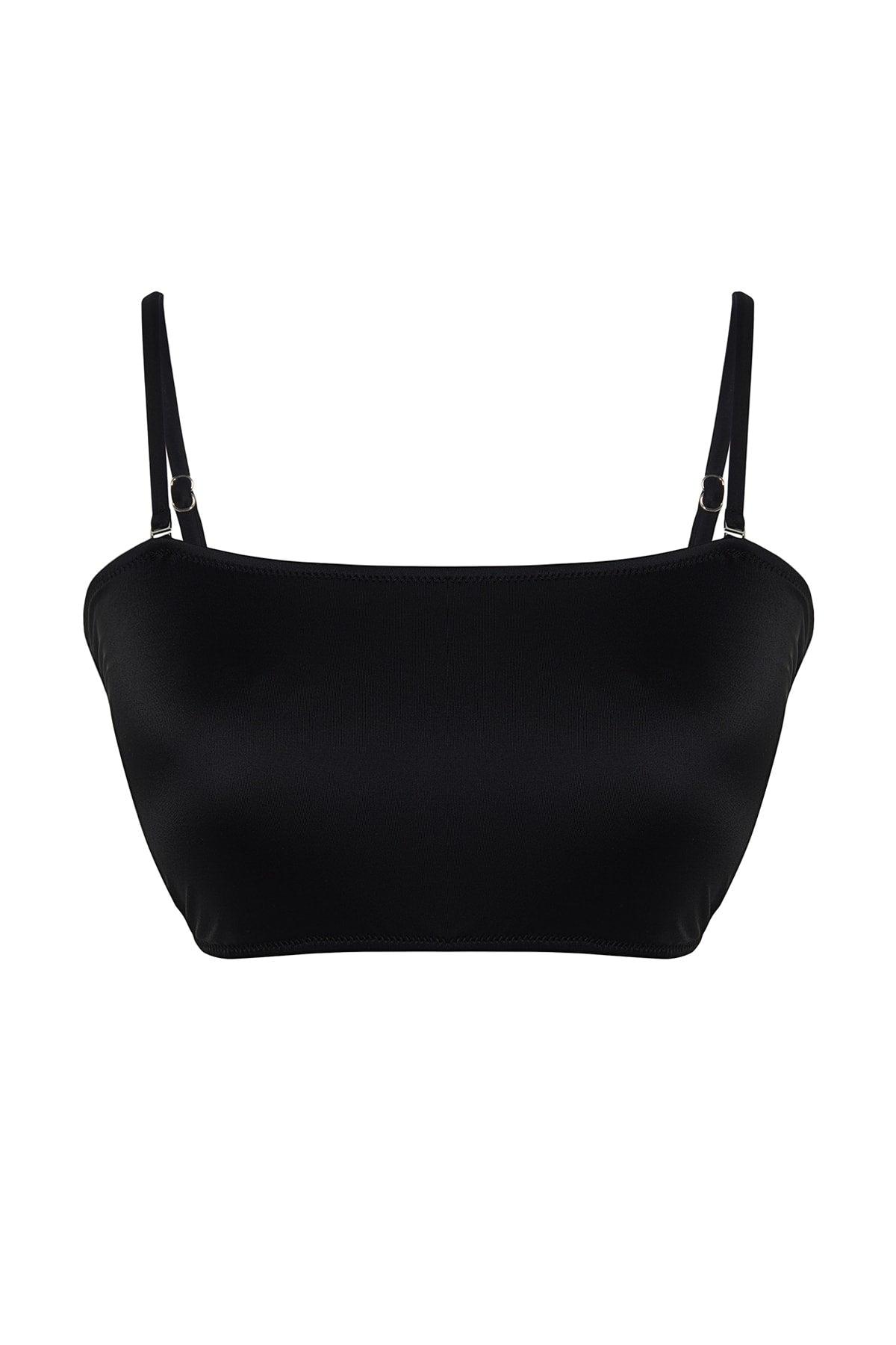 Black Strapless Bikini Top TBBSS23CT00013 - Swordslife