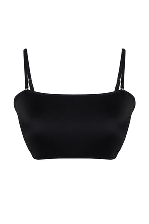 Black Strapless Bikini Top TBBSS23CT00013 - Swordslife