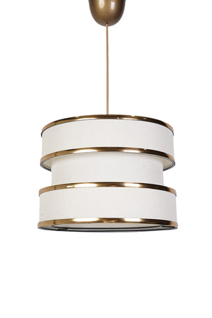 Gravier Chandelier Gold-White Mdrn-45