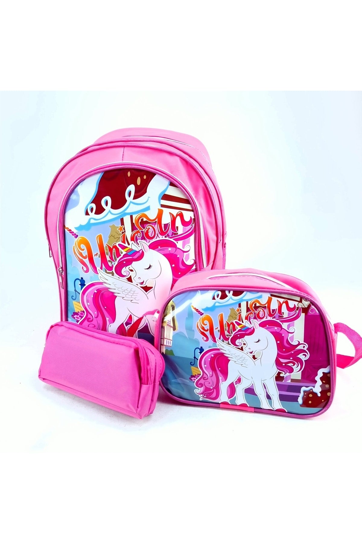 Girl Child Picture Primary School Secondary School Student School Bag Lunch Bag