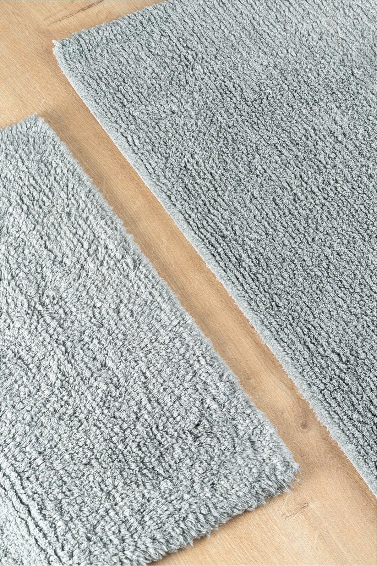 | Monolo | 100% Natural Cotton 2 Piece Bath Rug Set - Swordslife