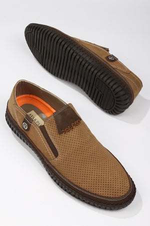 Casual Casual Summer Men'S Shoes Lace-Up Genuine Leather Men'S Shoes