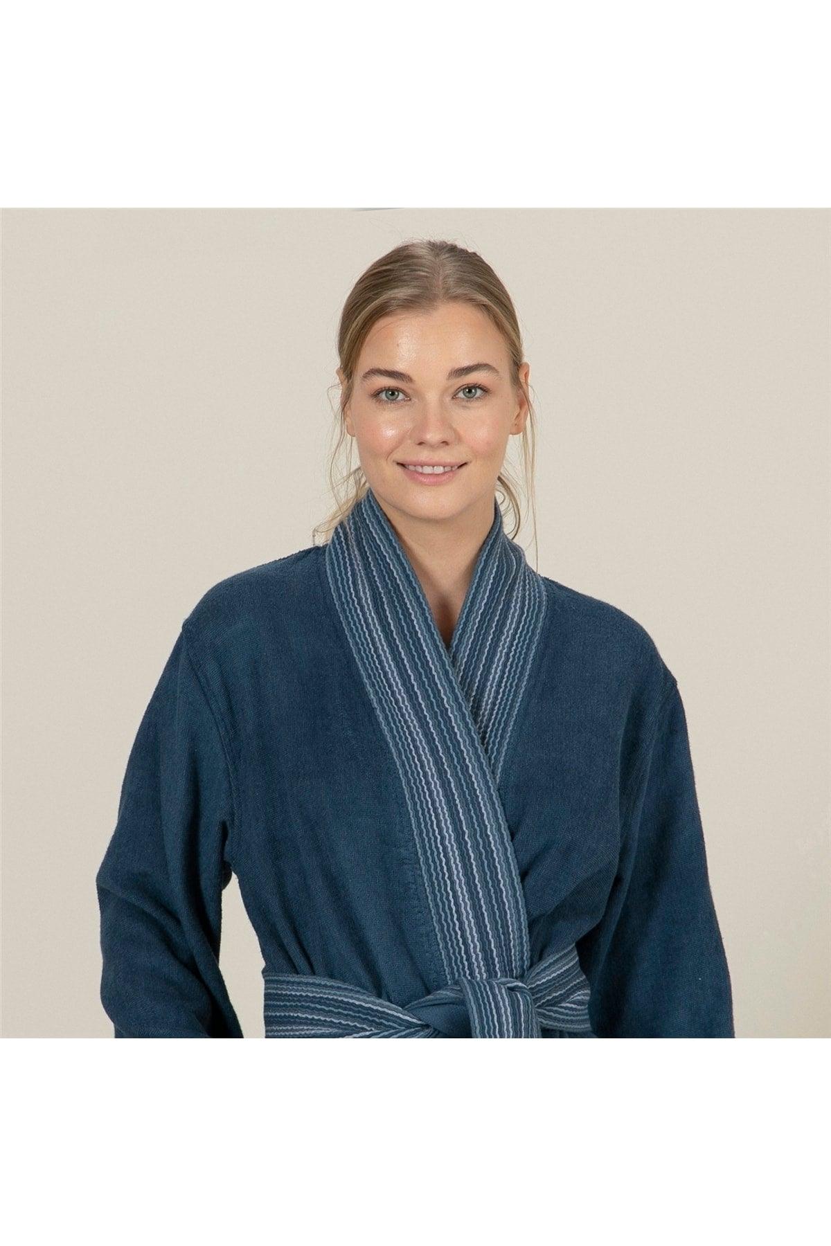 Sonhe Women's Bathrobe Marine Blue - Swordslife