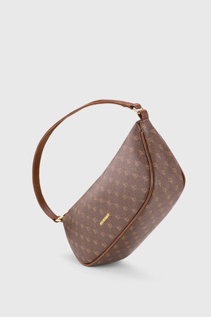 Women'S Logo Patterned Brown Bag 231