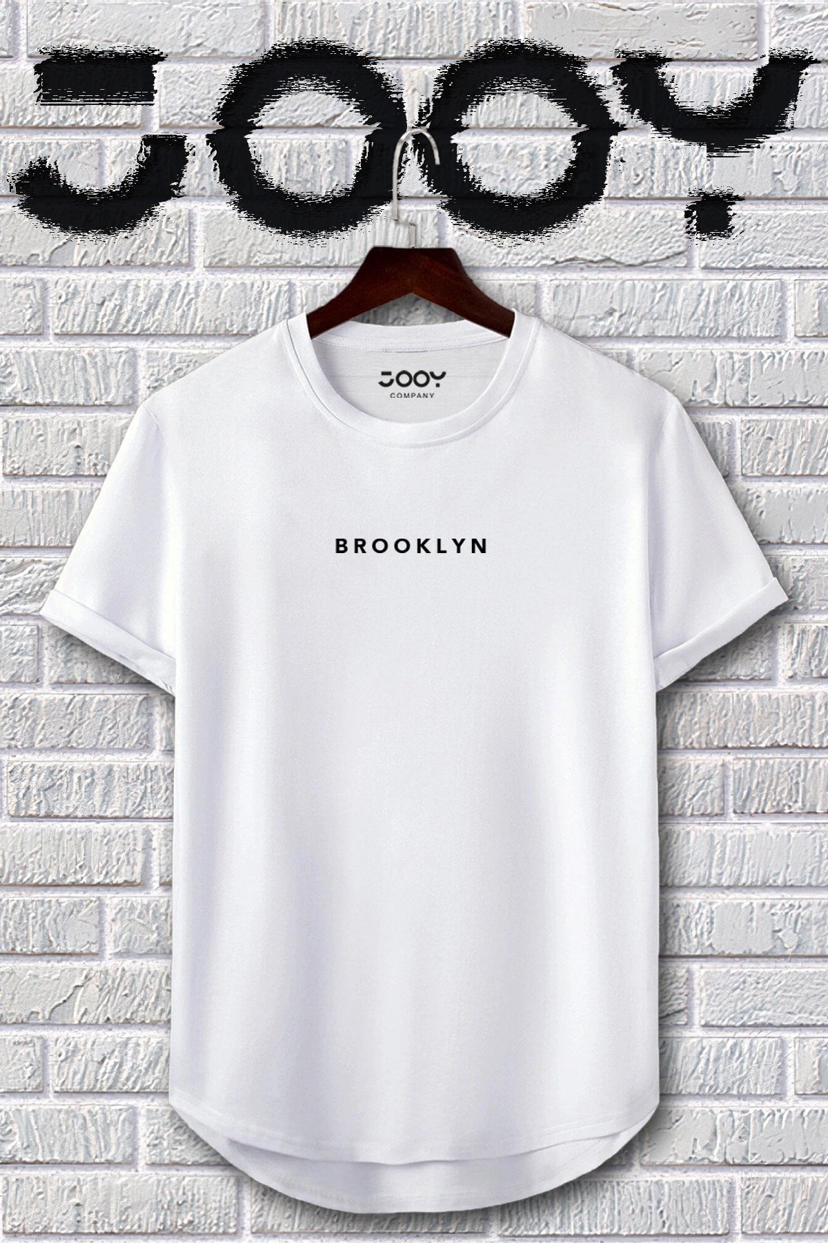 Brooklyn Printed Black and White Oval Cut Tshirt Set of 2