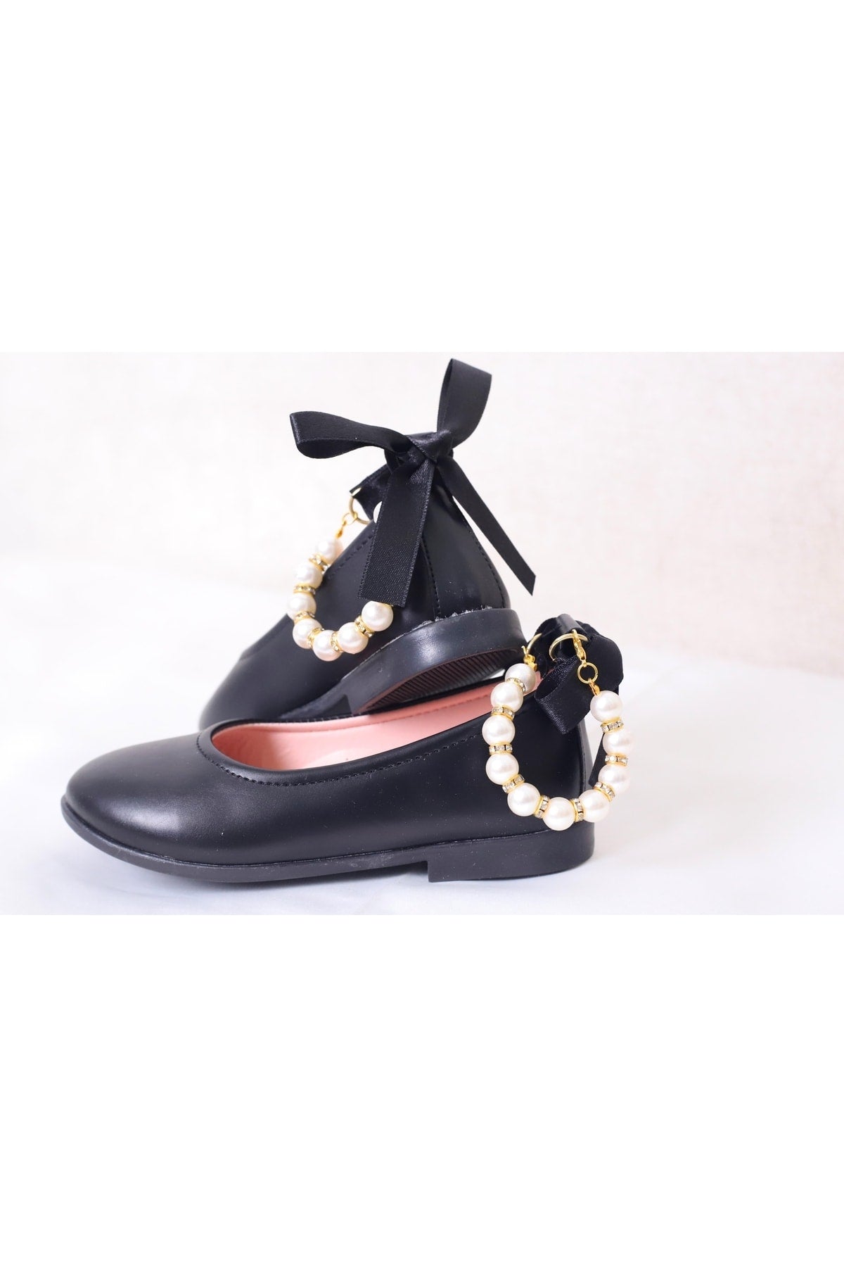 Pearl Ankle Girls Baby Flats