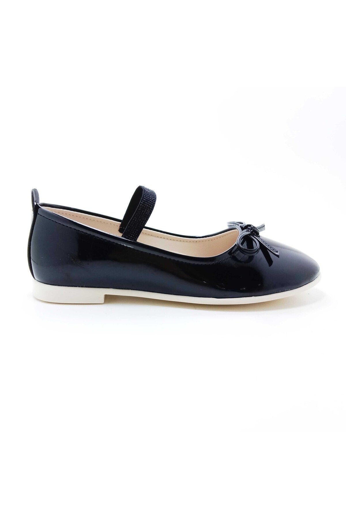 Girl's Elastic-Bow Detail Lightweight Flats(26-35 Num.)