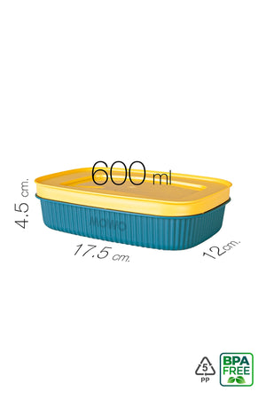 Trove Mini (Green) Breakfast Refrigerator Container With Lid 600Ml