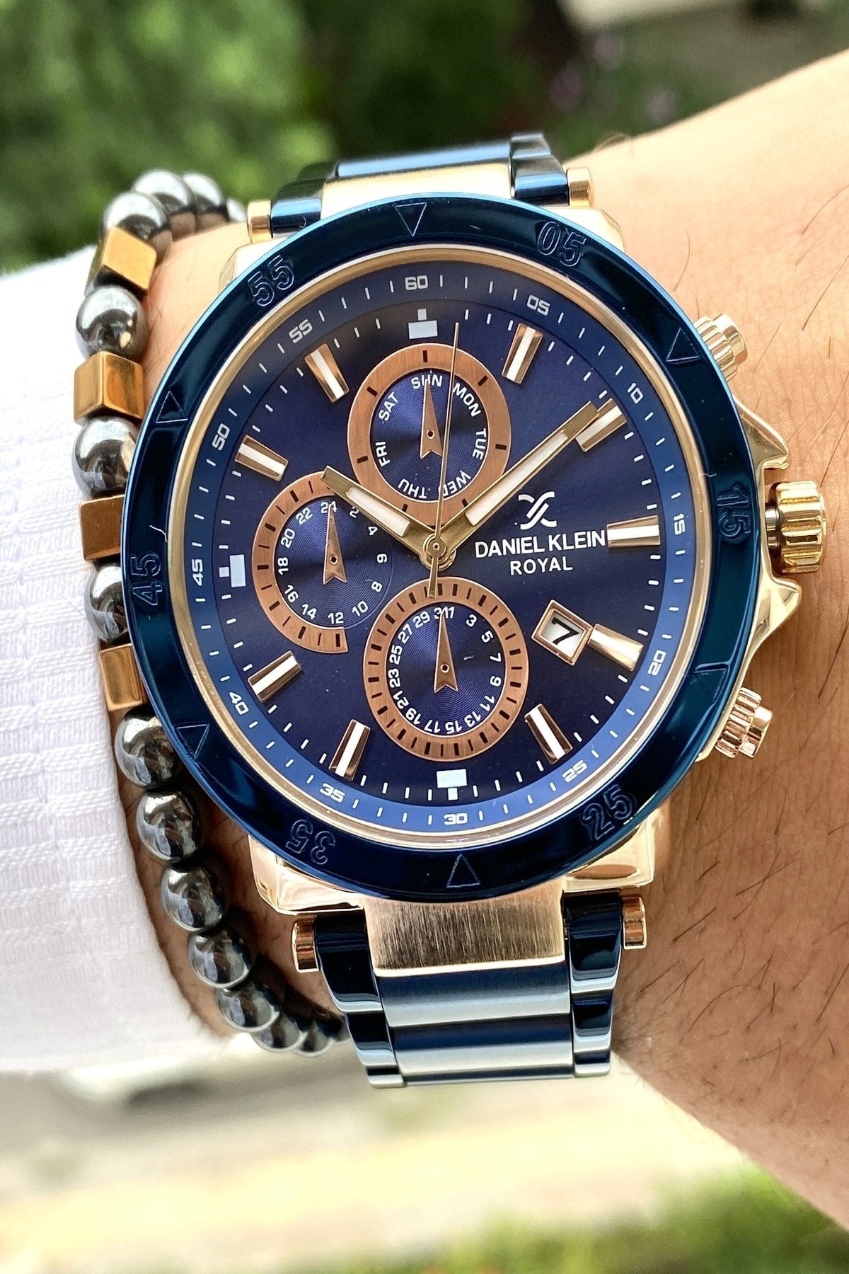Stainless Steel Band Men'S Wristwatch+3Atm Waterproof