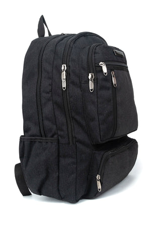17 Inch Multi-Compartment Canvas Daily & Mountaineer Backpack With Laptop Compartment
