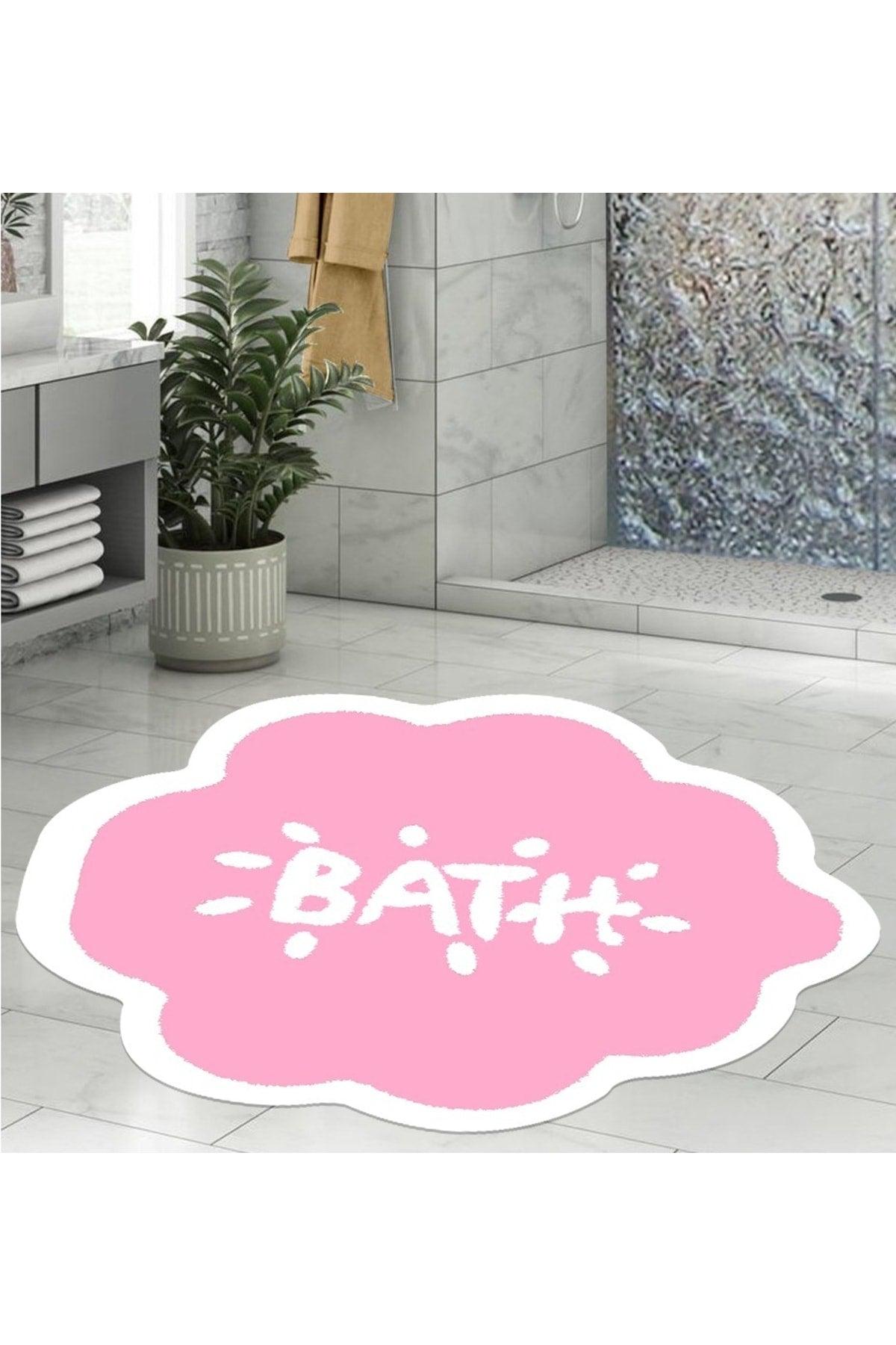 Bath Mat, Bath Written, 80cmx80cm, Round, Non-Slip Floor Carpet - Swordslife