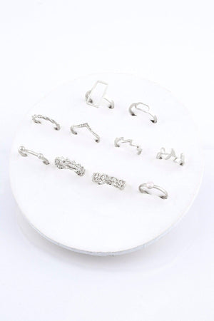 Pearl And Olive Branch Figured 10 Ring Combination 023 - Swordslife