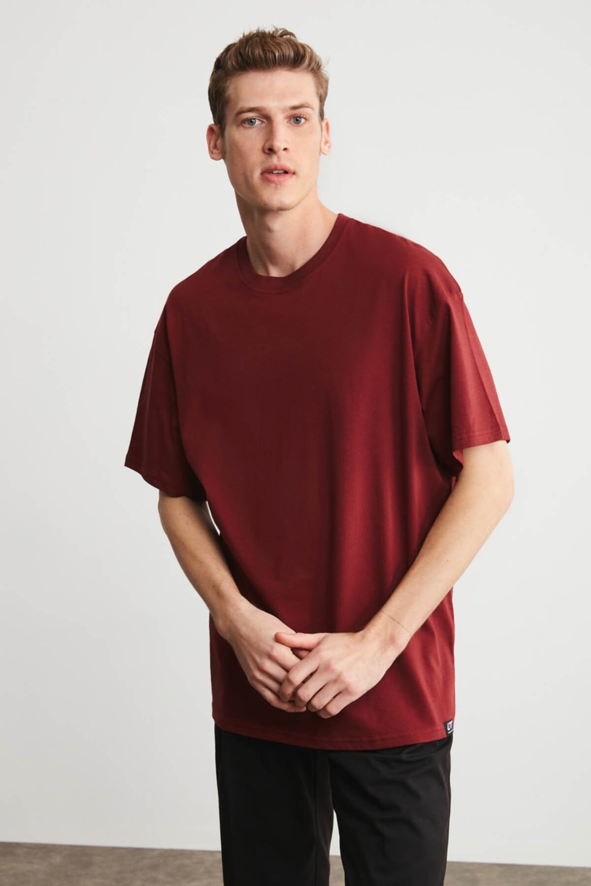 Jett Oversize Claret Red T-Shirt