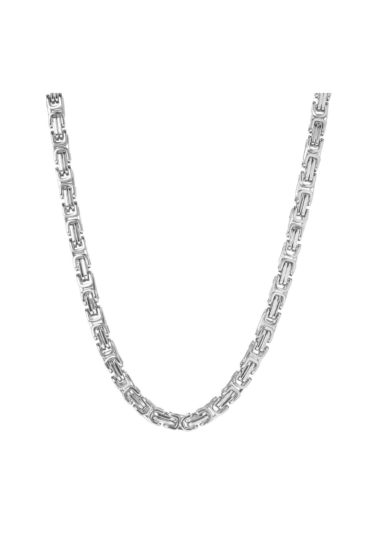 2 Years Warranty King Necklace Chain Bracelet Set 316 Steel Does Not Tarnish 925 Sterling Silver Men'S Necklace