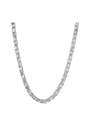 2 Years Warranty King Necklace Chain Bracelet Set 316 Steel Does Not Tarnish 925 Sterling Silver Men'S Necklace