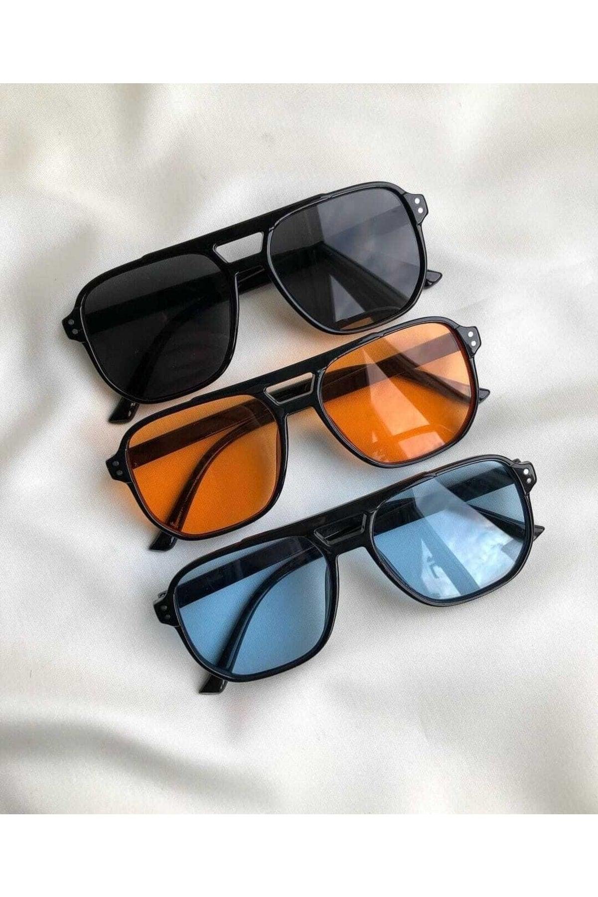 New Season Tinted Glass Unisex 3-Pack Sunglasses Set - Swordslife