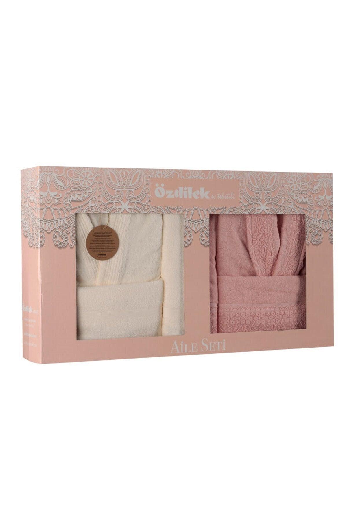 Orkide Family Bathrobe Set Cream Powder - Swordslife