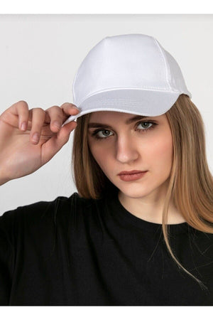 Adjustable Men'S-Women'S Plain Sports Hat With Velcro Back