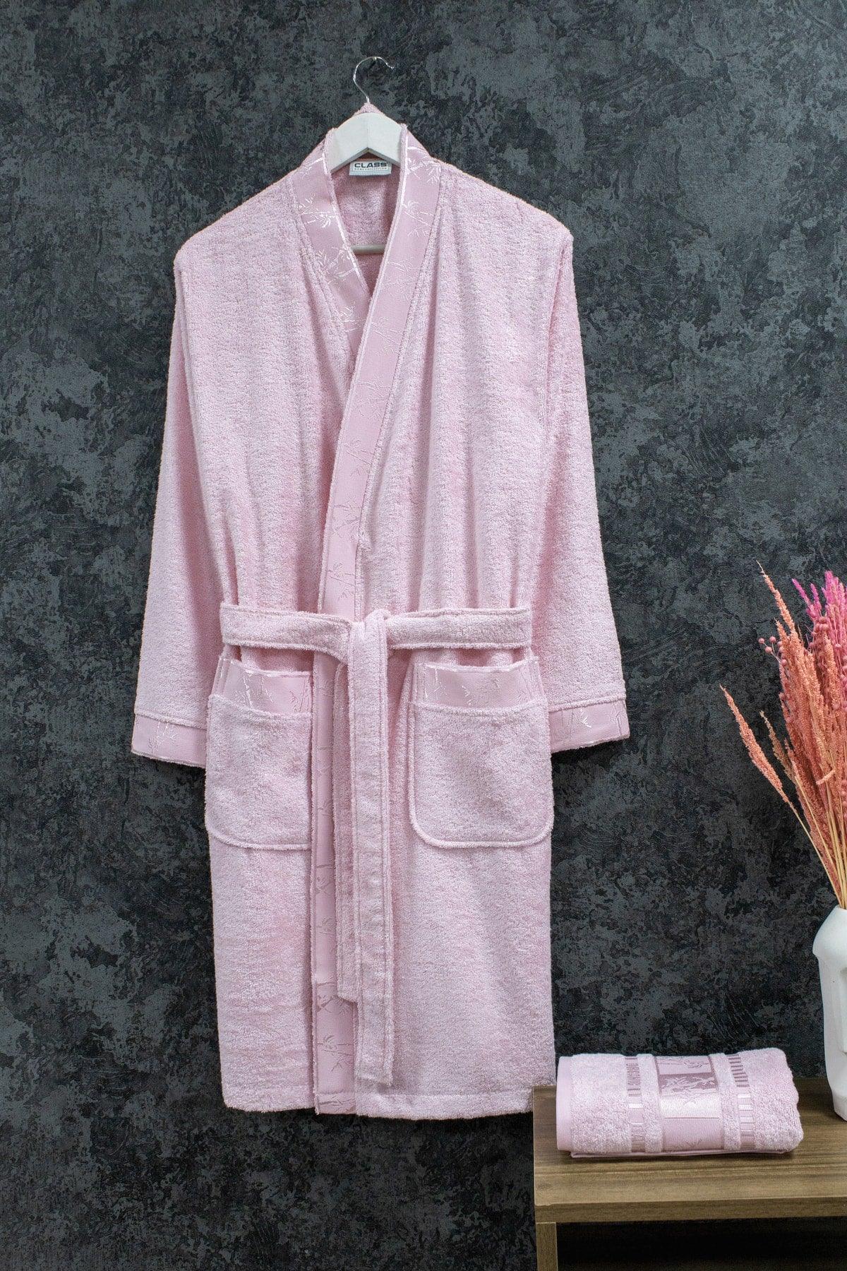 Bamboo Kimono Women's Bathrobe + 50x90 Head Towel - Swordslife