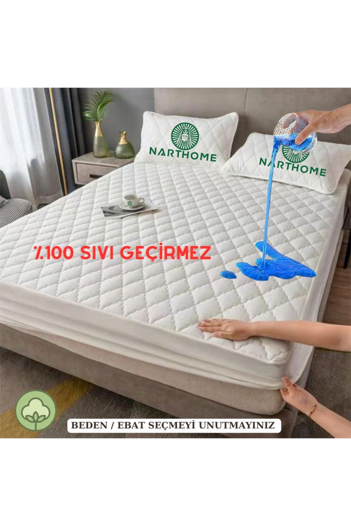 Quilted Fitted 100% Waterproof Cotton Mattress Mattress Protector Quilted Mattress Mattress 9 Size - Swordslife