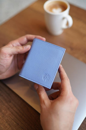 Lisande Genuine Leather Polite Men'S Wallet Baby Blue