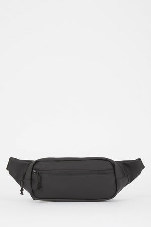 Men'S Large Faux Leather Waist Bag