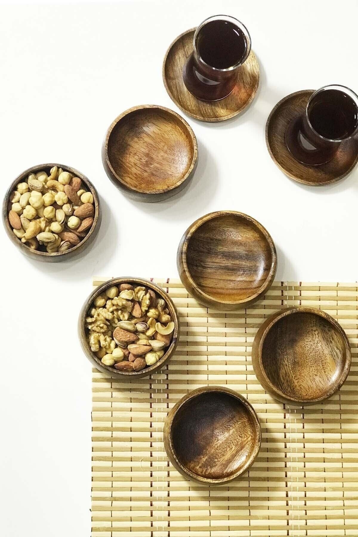 Lizy - 6 Piece Acacia Bowl Snack Set Fma01903 143
