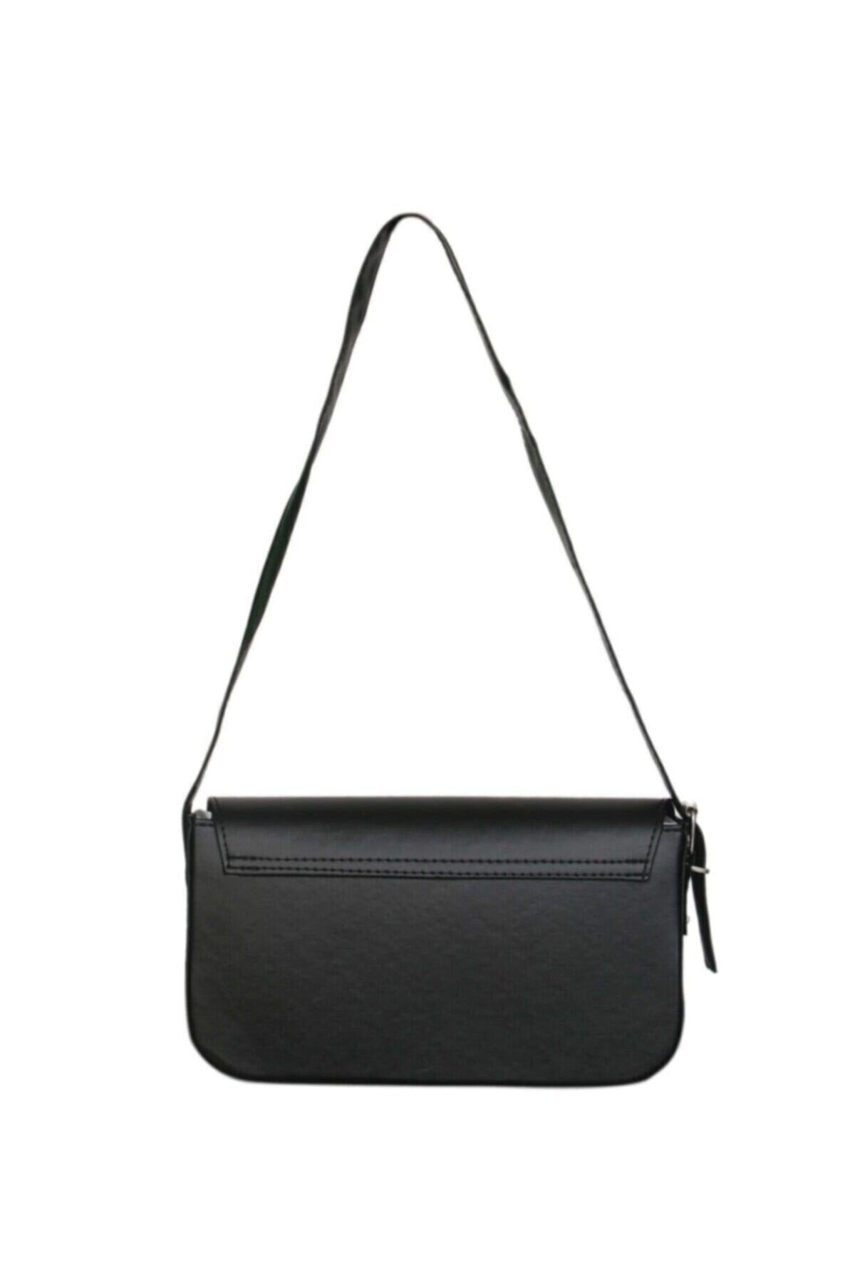 Bagbest Women'S Black Cover Baguette Bag Vicky Model